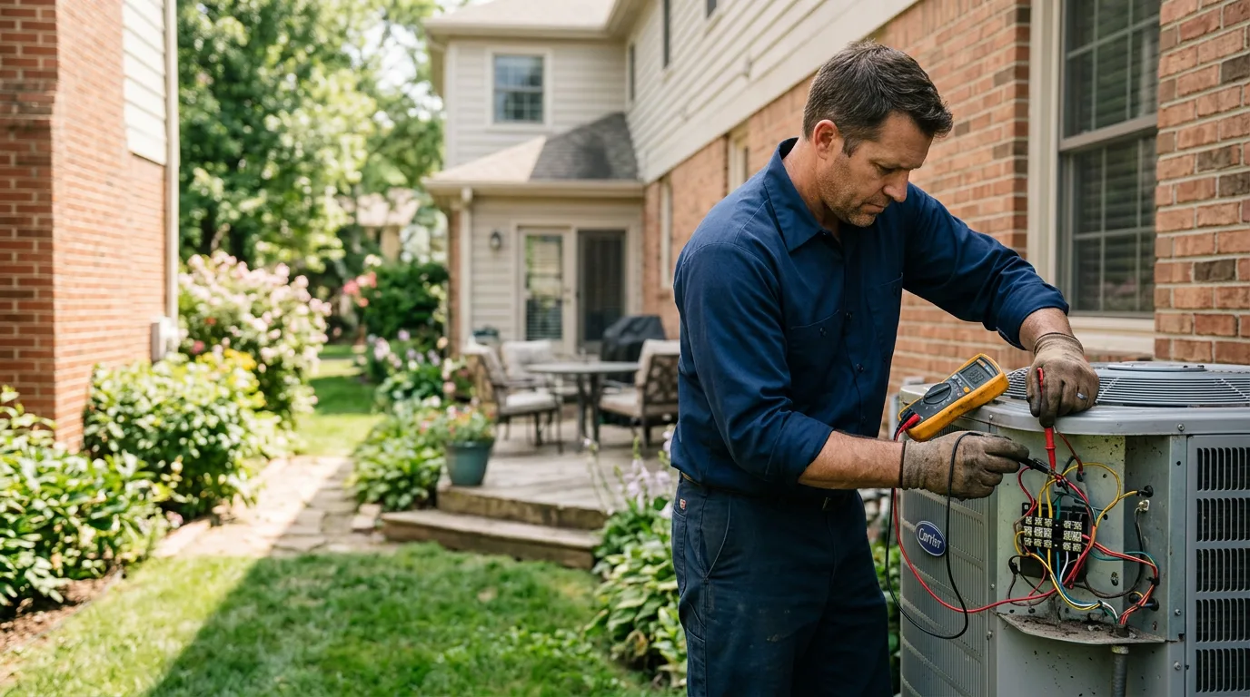 HVAC technician working near Dorset, VT